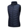 Gilet chauffant pour femme en bleu foncé