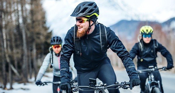 beheizbare Handschuhe für Radfahrer