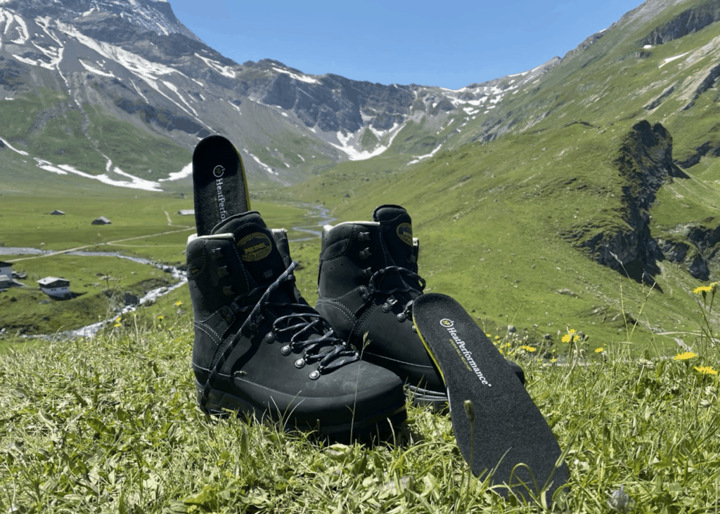 Verwarmde inlegzolen - bergschoenen