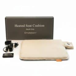 verwarmd zitkussen met oplader en batterij