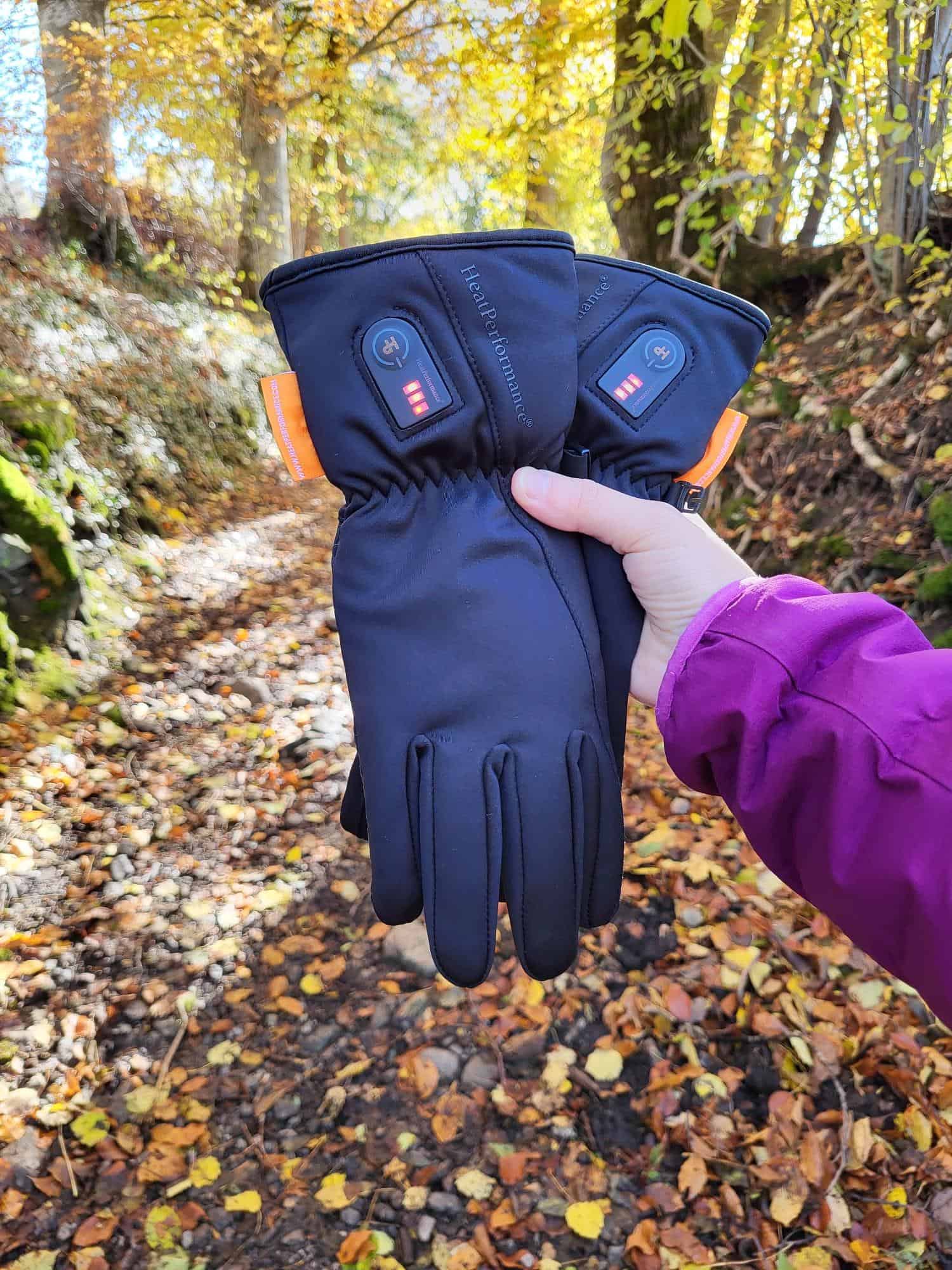 Beheizte Handschuhe mit drei Heizstufen