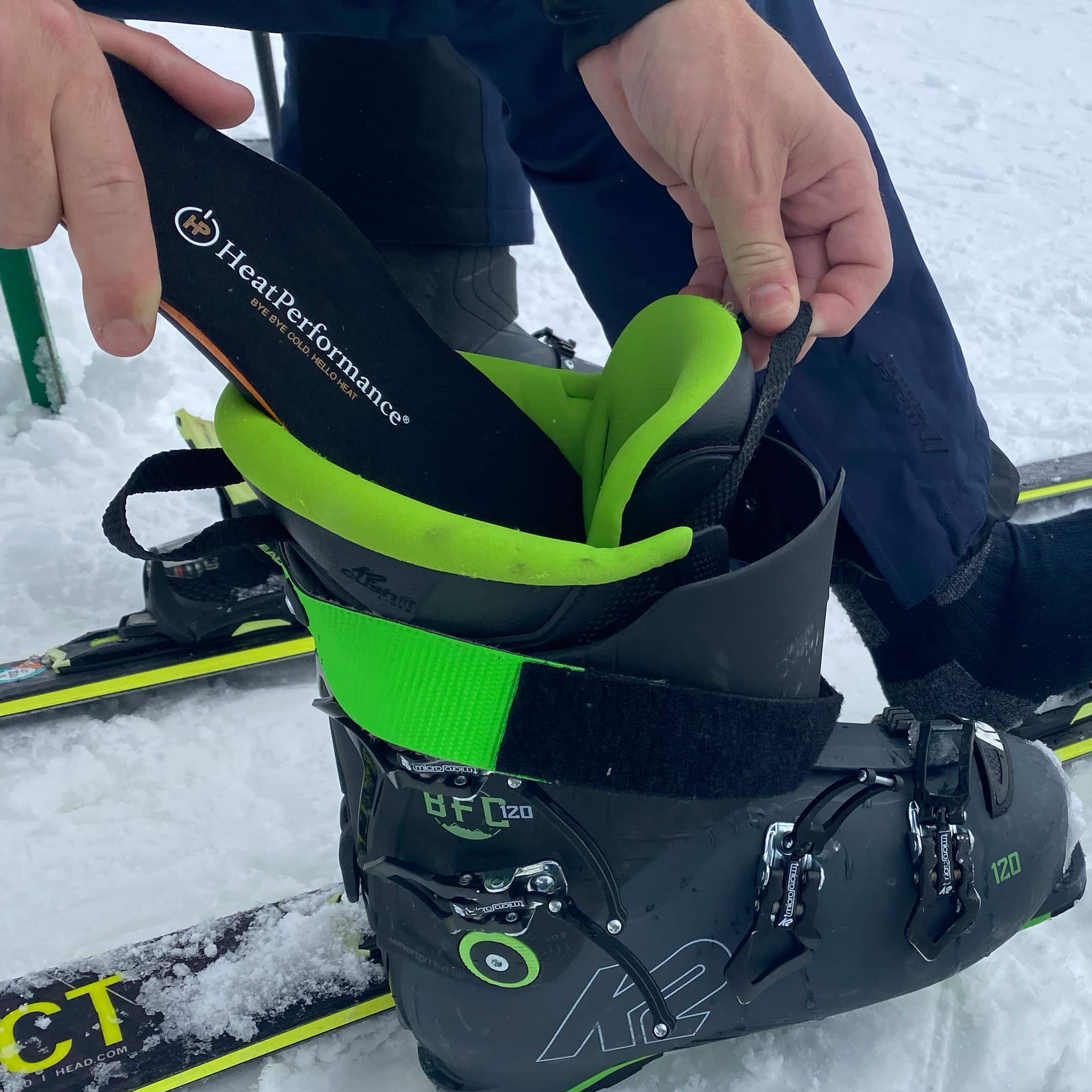 Erklärung dazu, wie beheizbare Sohlen funktionieren.